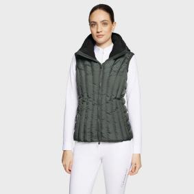 SAMSHIELD Damen Steppweste CHAMONIX - dark forest