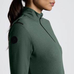 CAV.TOSCANA Damen JERSEY FLEECE Half Polo (POD395)