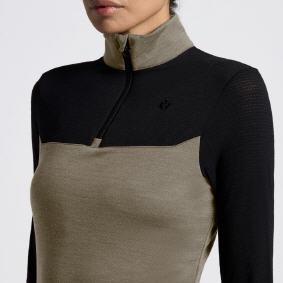 CAV.TOSCANA Damen WOOL HALF ZIP Polo (POD396)