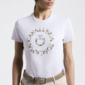 Cav. Toscana Damen T-Shirt FLORAL EMBROID (TSD092)