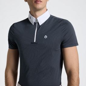 CAV.TOSCANA Herren Reitshirt JERSEY ZIP S/S CAU260
